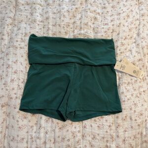 Fold over Women’s Green Shorts